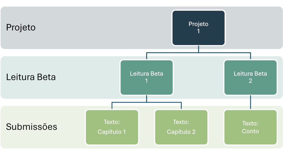 Estrutura em três níveis da Leitura Beta